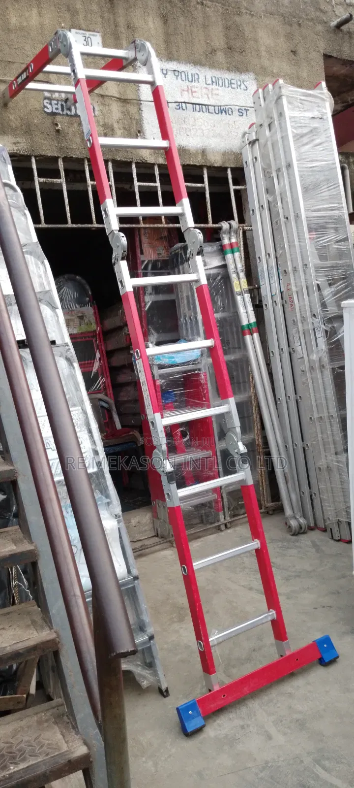 4X3(12ft) Fiberglass Multi Purpose Ladder