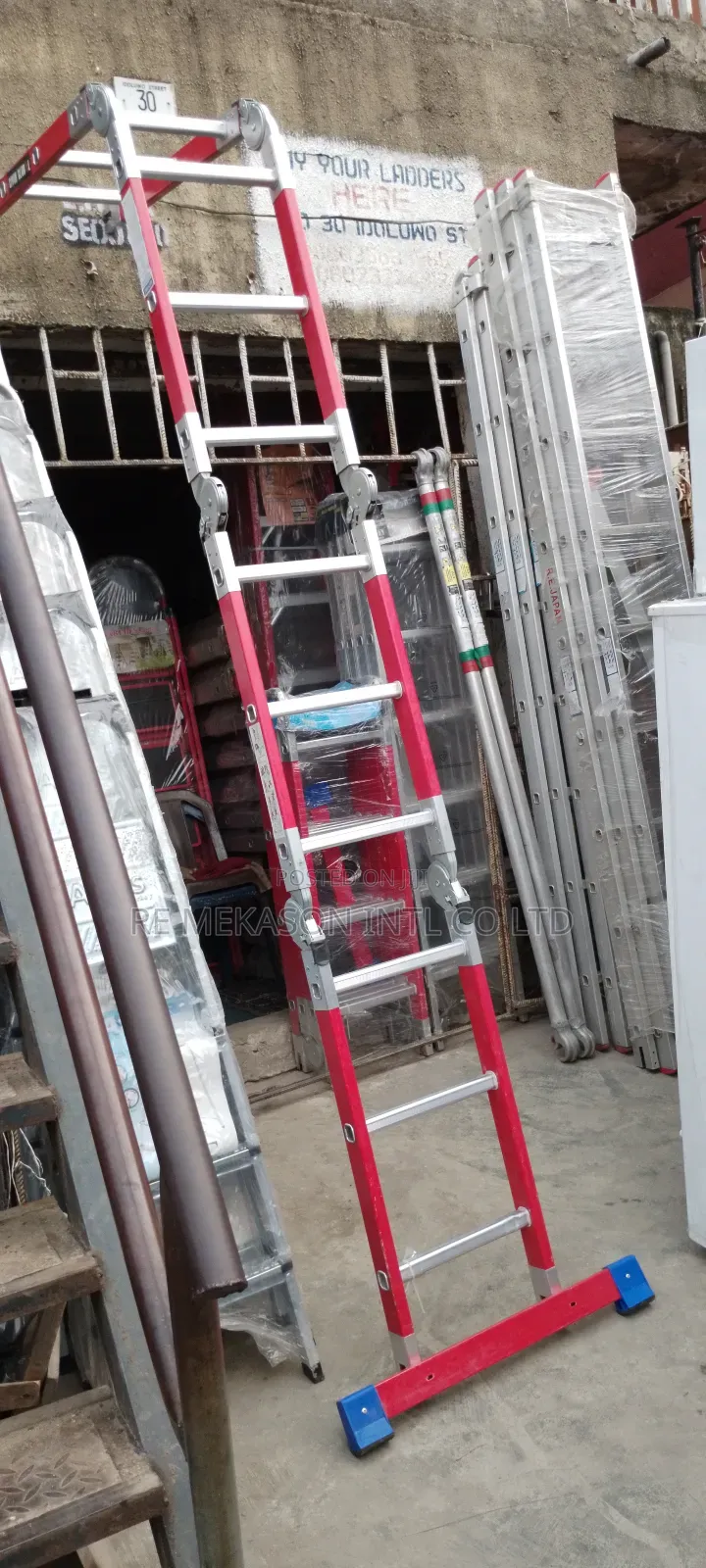 4X3(12ft) Fiberglass Multi Purpose Ladder
