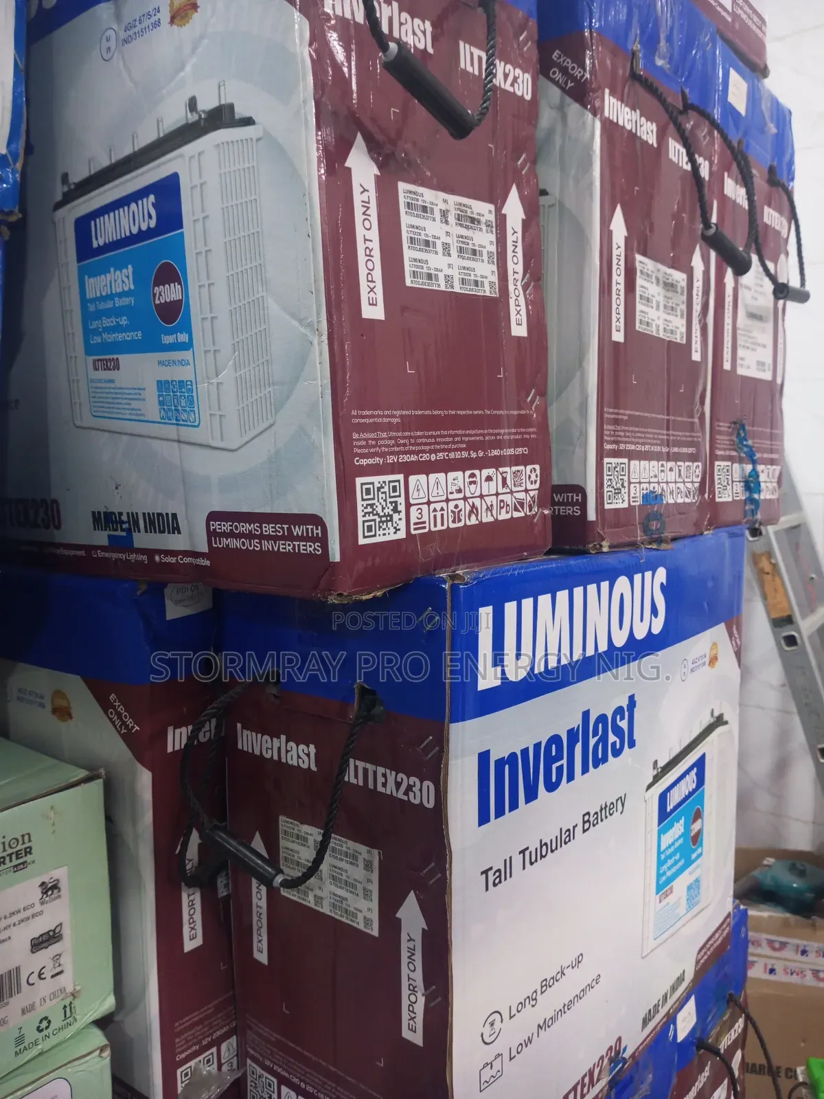 230ah Luminous Inverlast Tubular Battery
