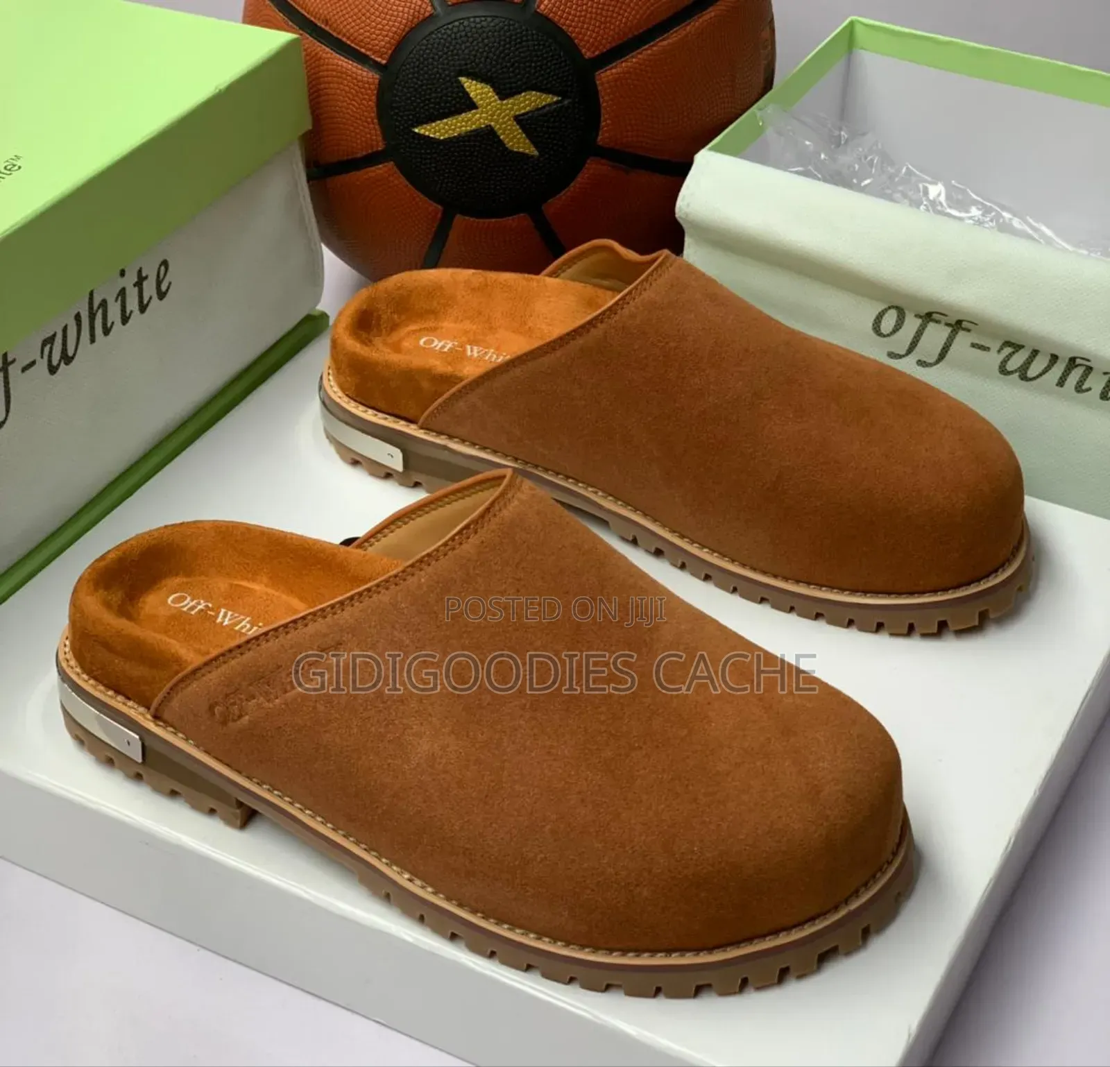 Off-White Luxury Suede Mules