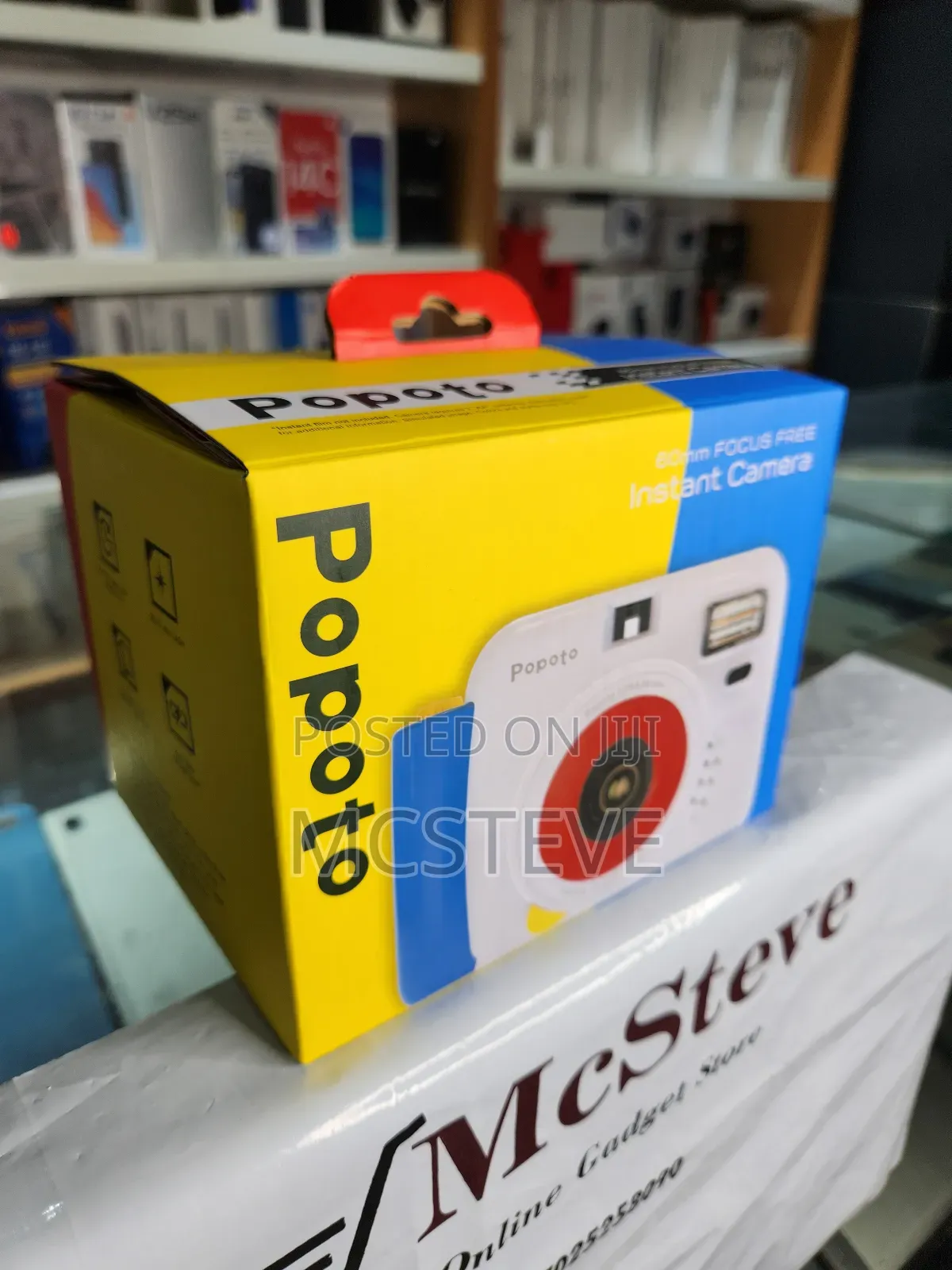 Popoto 60mm Focus Free Instant Camera With Camera Bag Stra