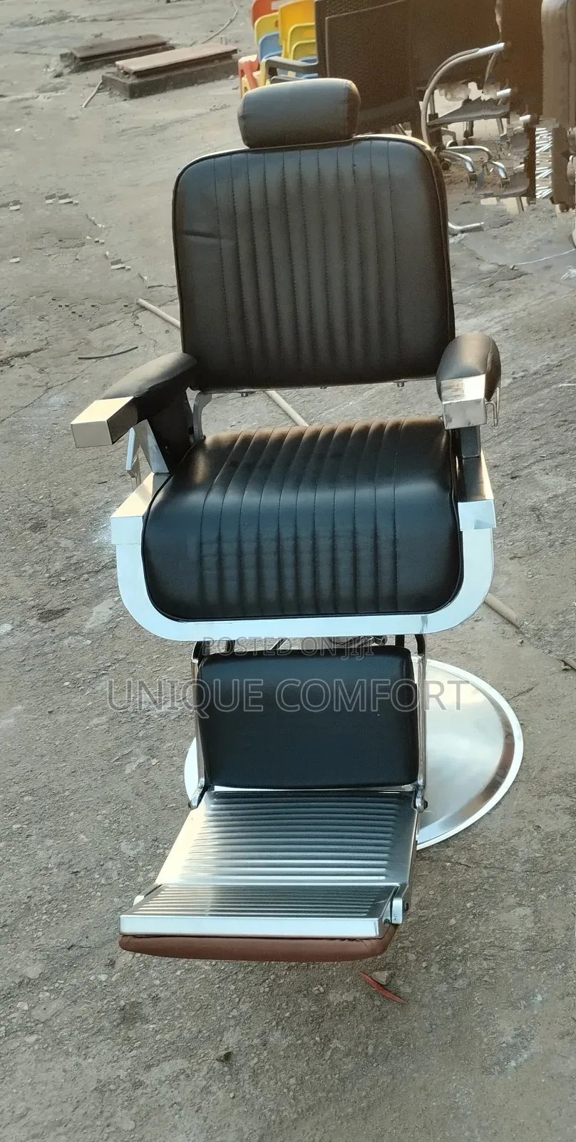 American Executive Recliner Rolling Barber Chair