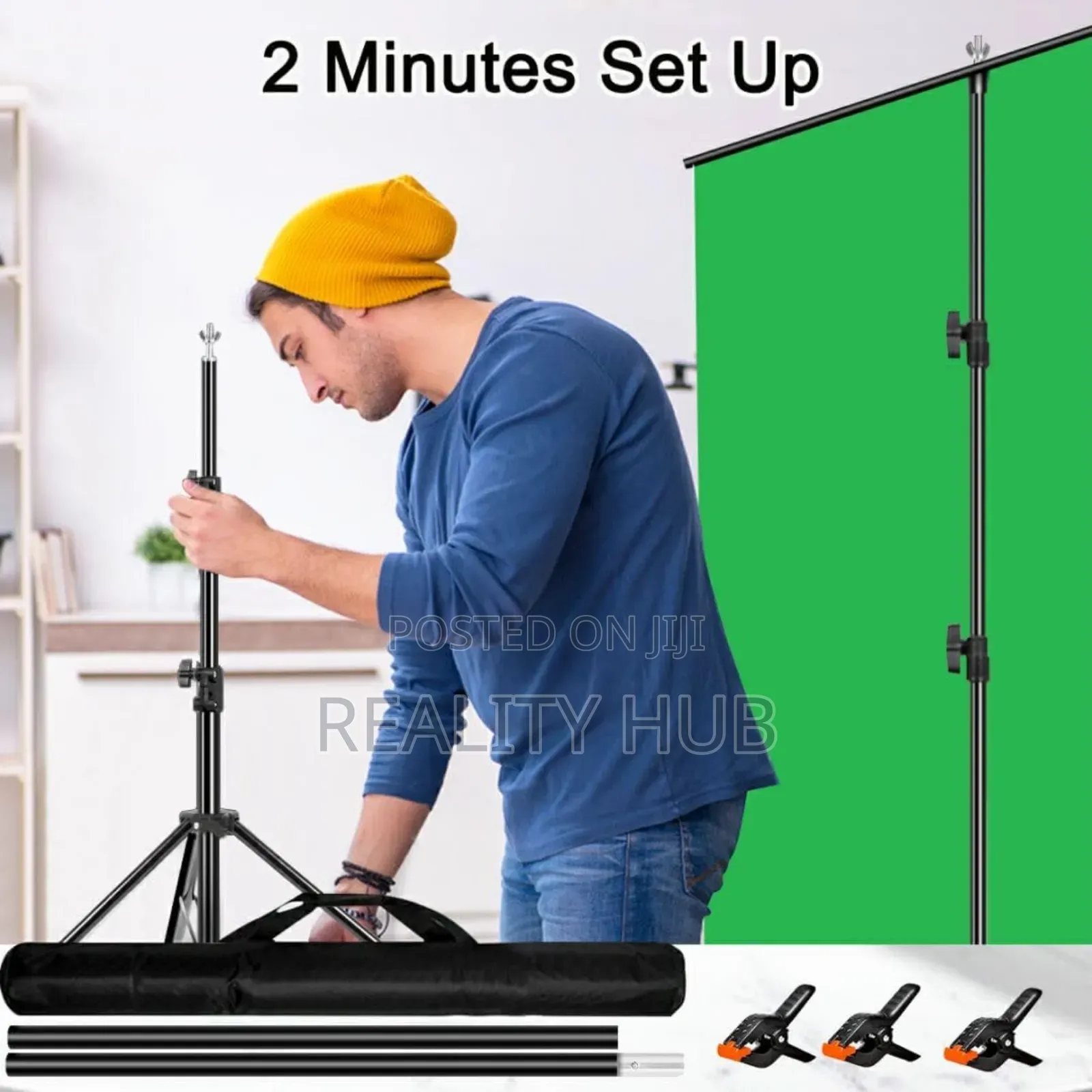Green Screen Background With T Stand 10x10ft