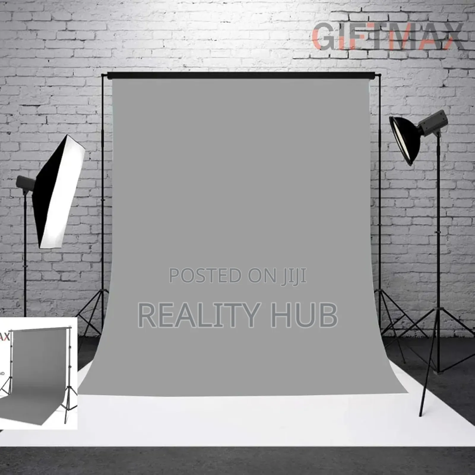 10by10grey Backdrop For Background Stand Kitfor Photography