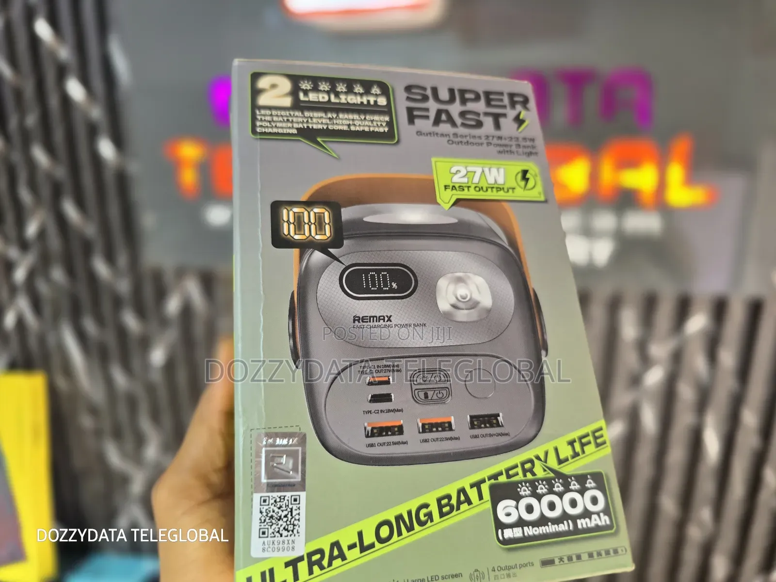 Remax 60000mah RPP 123 27w ULTRA-LONG BATTERY LIFE Powerbank