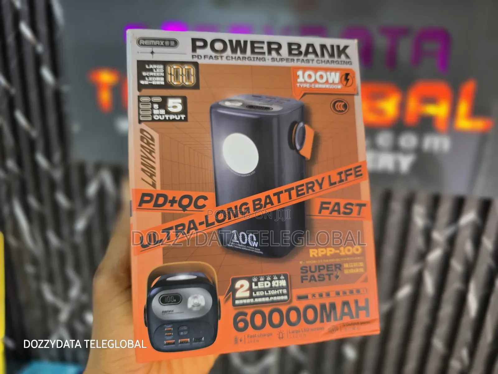 Remax 60000mah 100w RPP-100 Super Fast Charge Powerbank