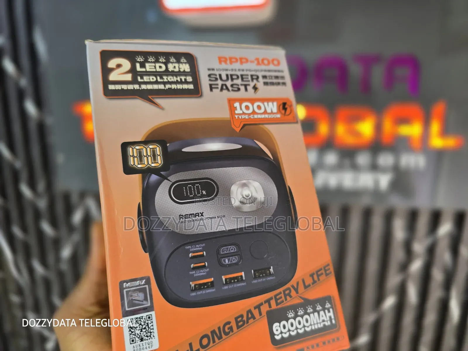 Remax 60000mah 100w RPP-100 Super Fast Charge Powerbank