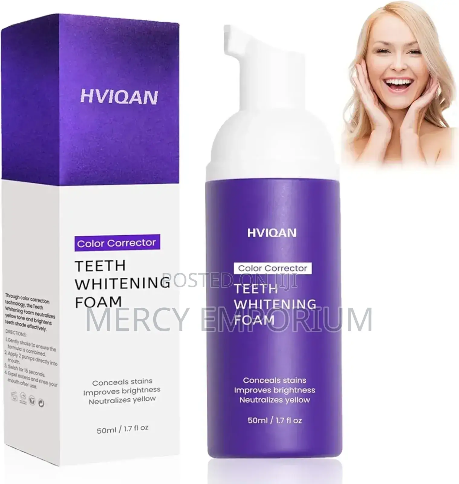 Teeth Whitening V34 Purple Toothpaste.Color Corrector