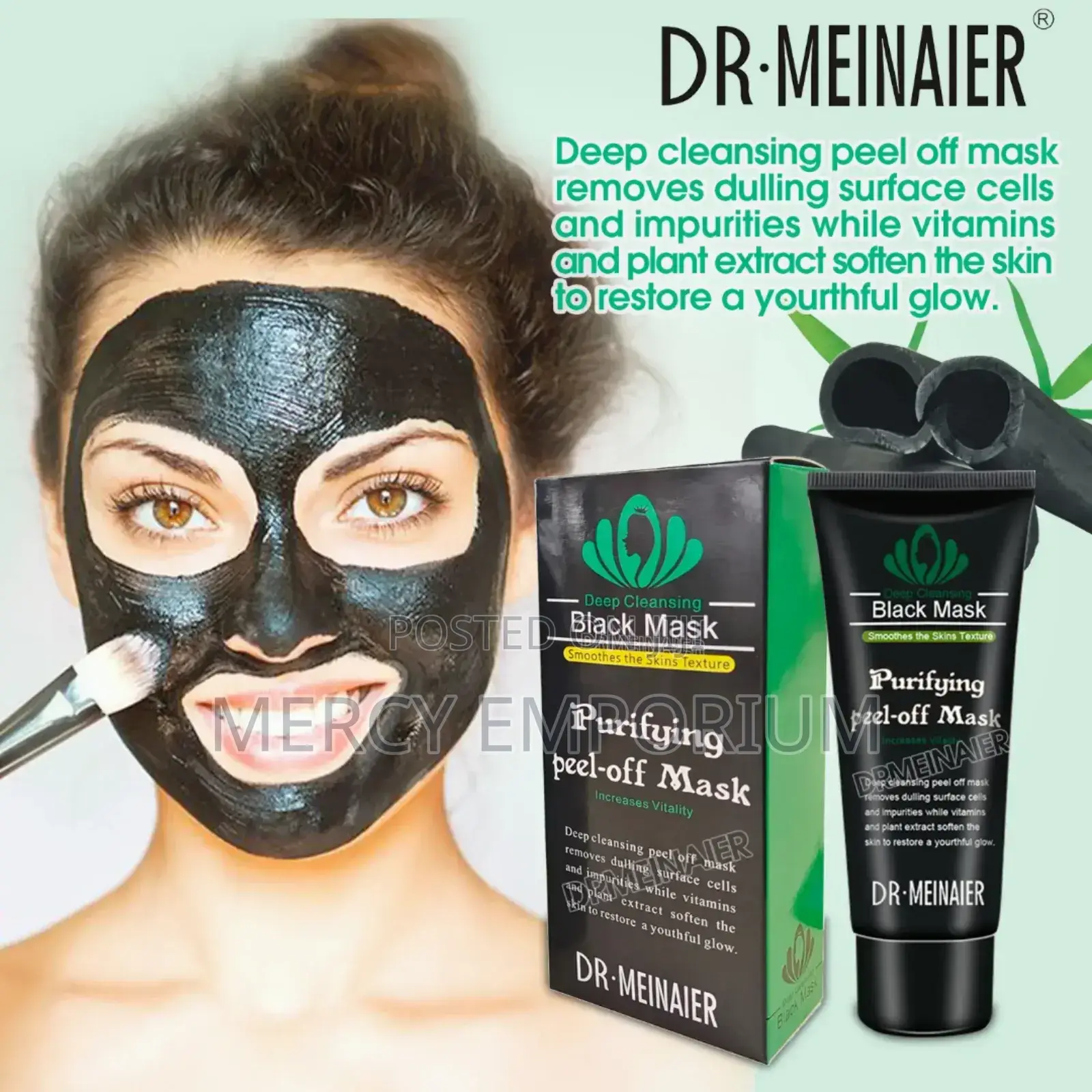 Face Peel Off Mask. Black Deep Cleaning Mask