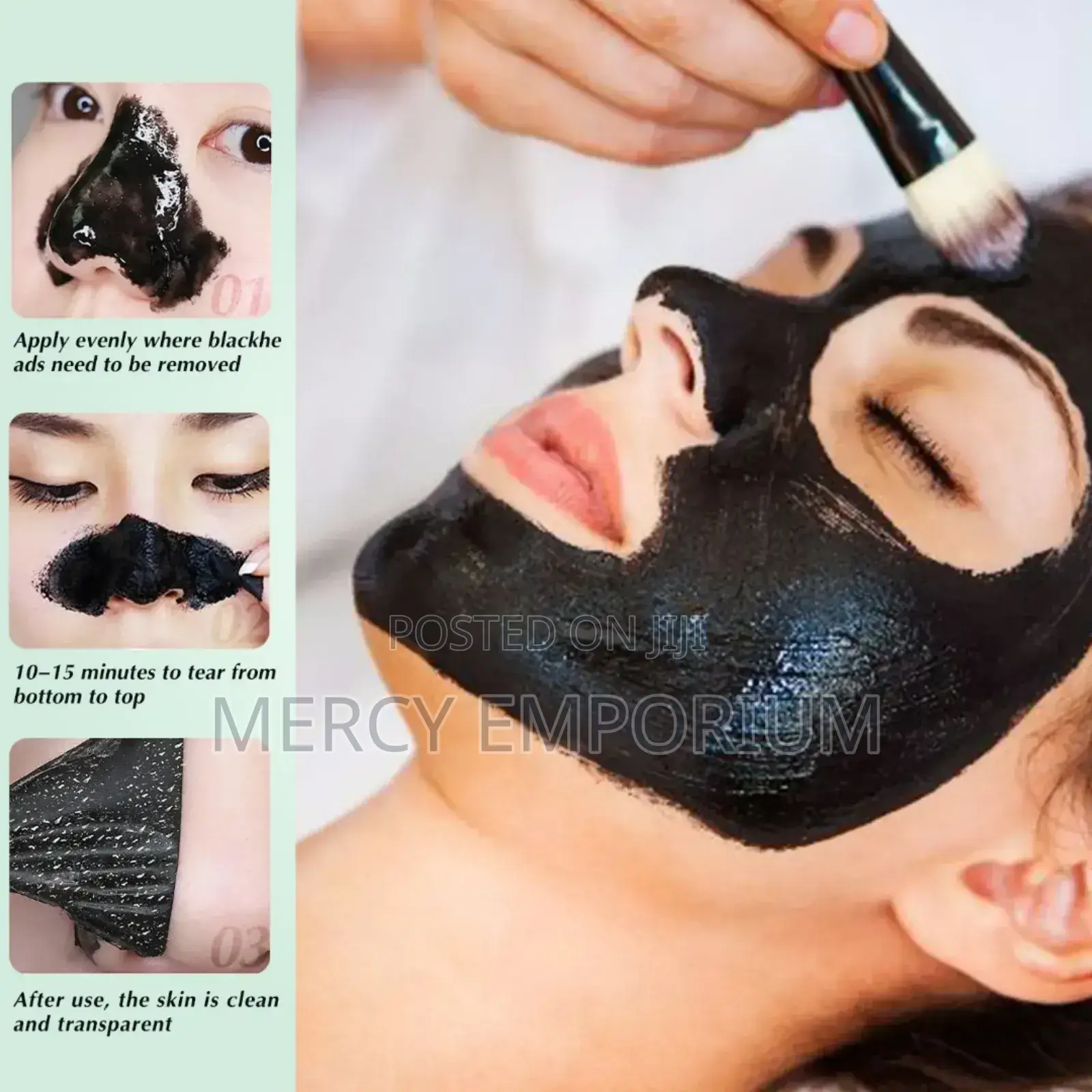 Face Peel Off Mask. Black Deep Cleaning Mask