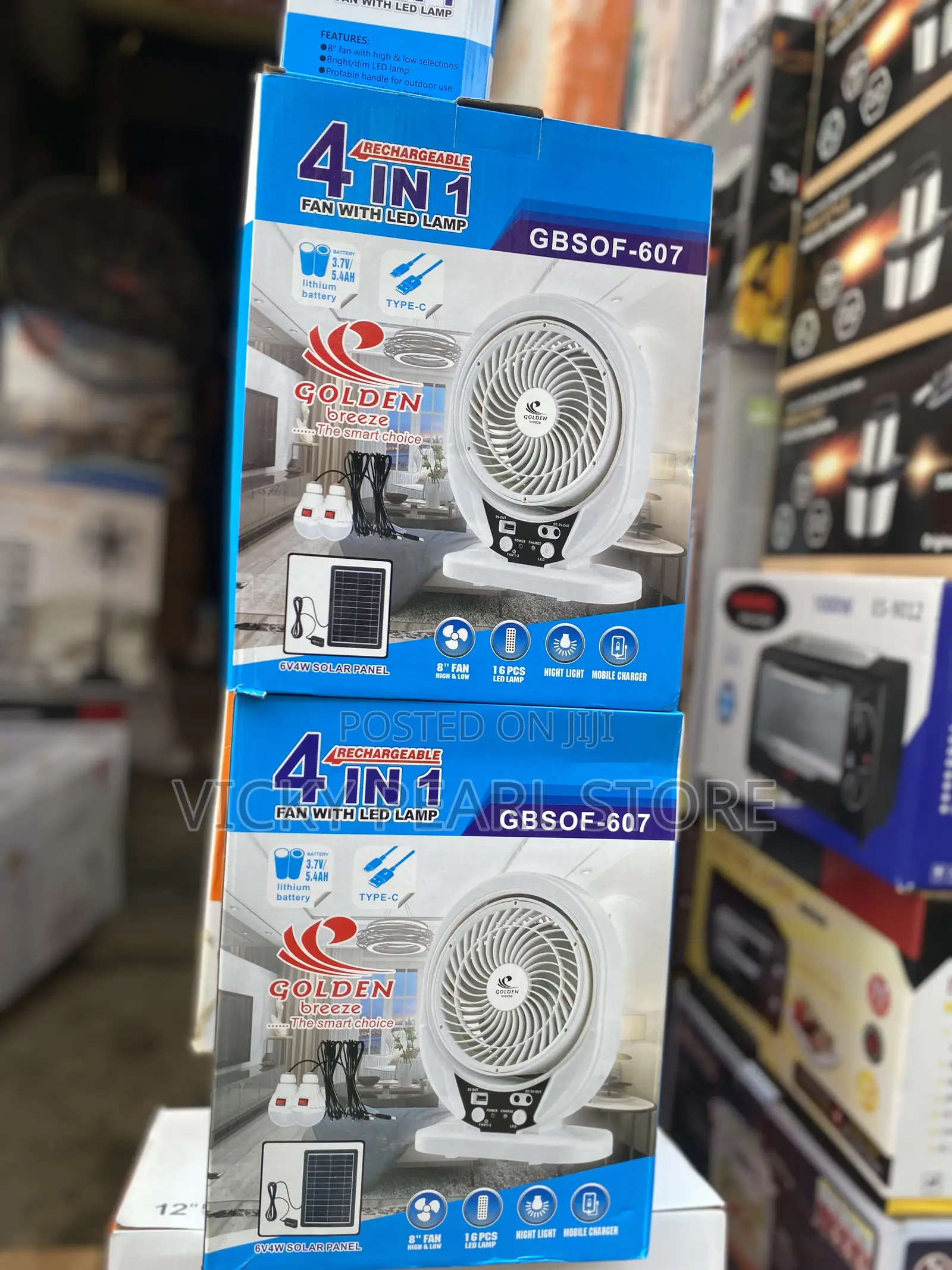 4in1 Rechargeable Fan