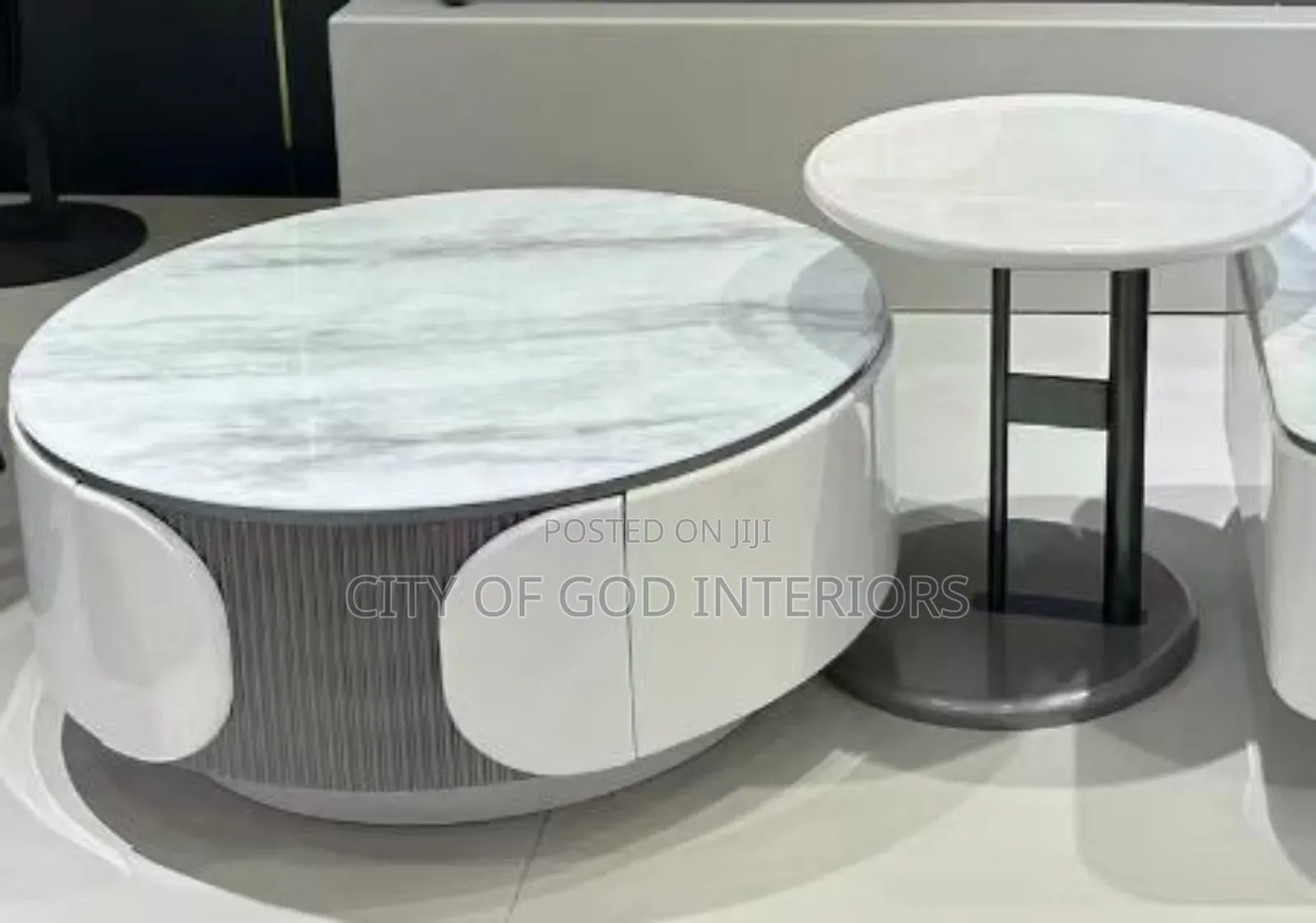 High Class Imported Center Table Set With Drawer