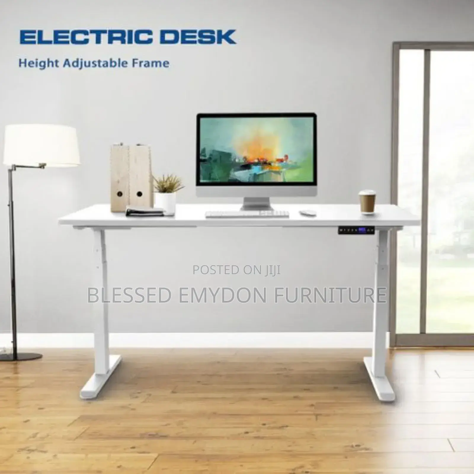 Ergonomic Mesh Office Chair Adjustable Height Desk 1.2mtr