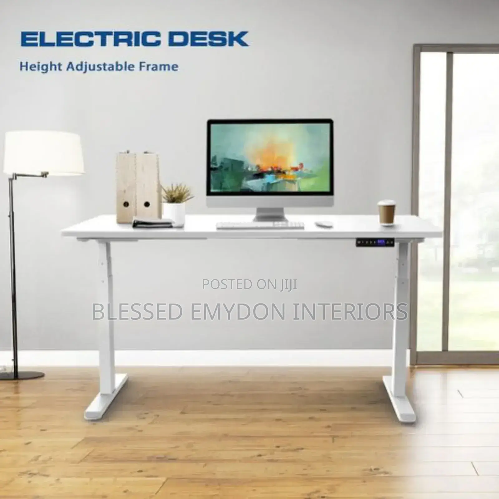 Ergonomic Mesh Office Chair Adjustable Height Desk 1.2mtr