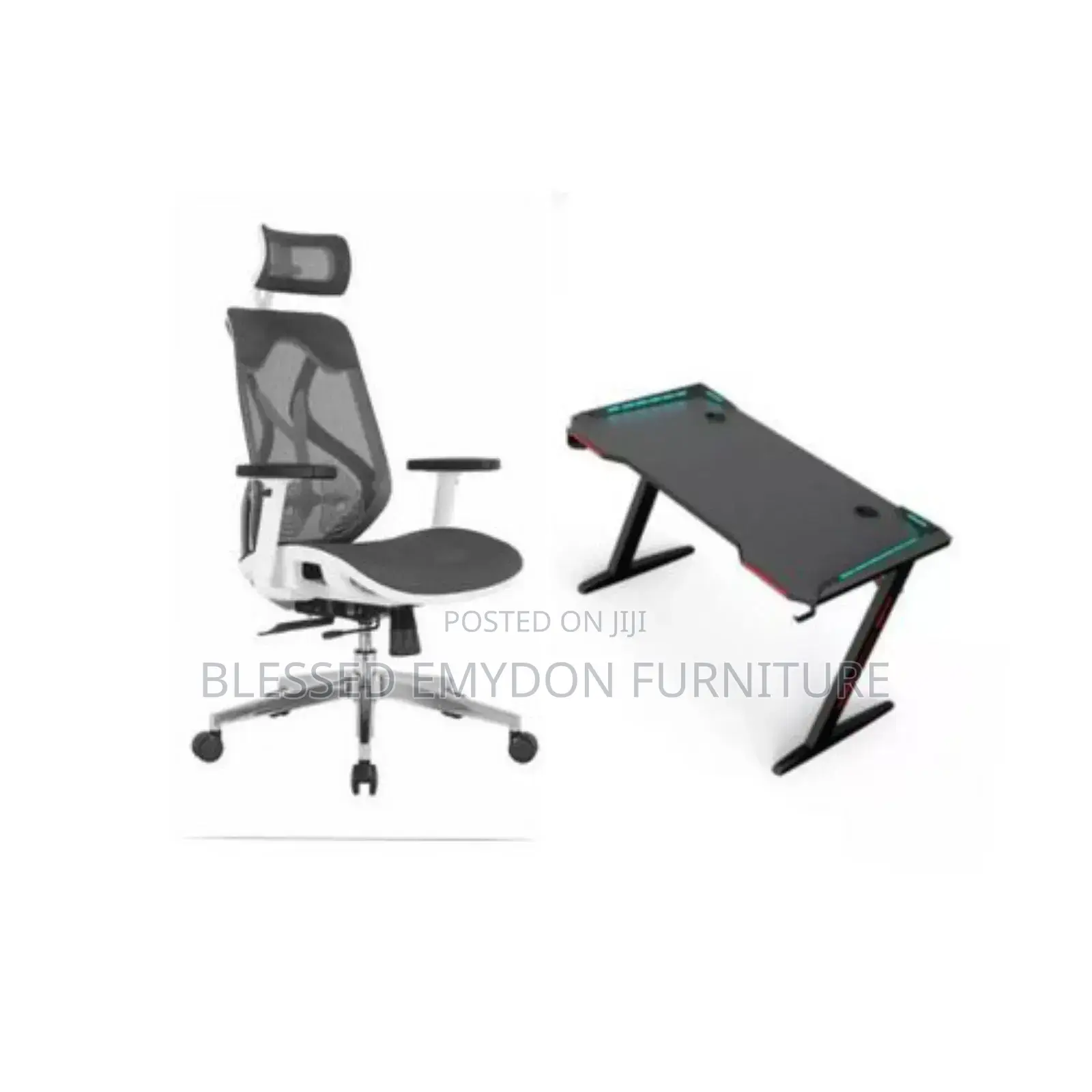 Executive Ergonomic Mesh Office Chair&Executive Office Table