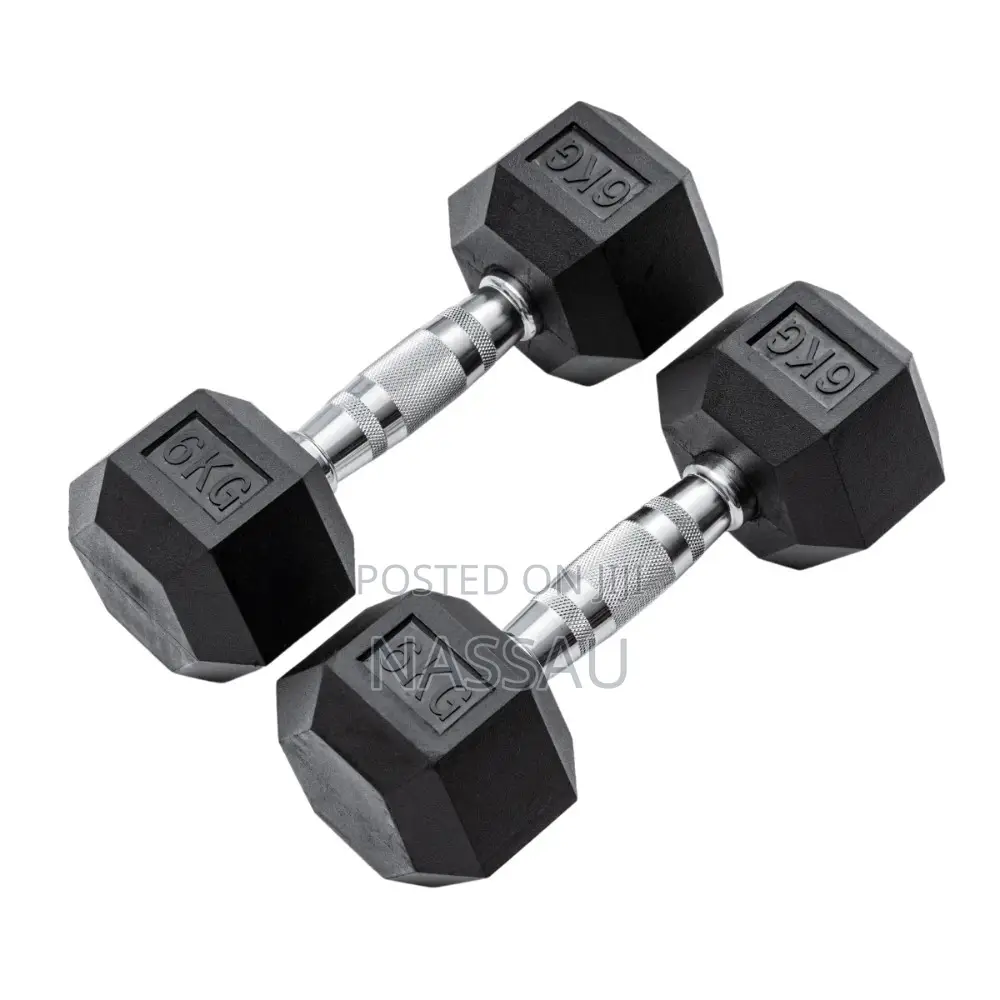 Pair of Hex Commercial Dumbbell 6kg