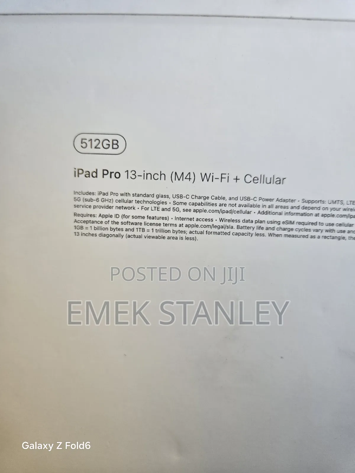 New Apple iPad Pro 13 (2024) 512 GB Gray