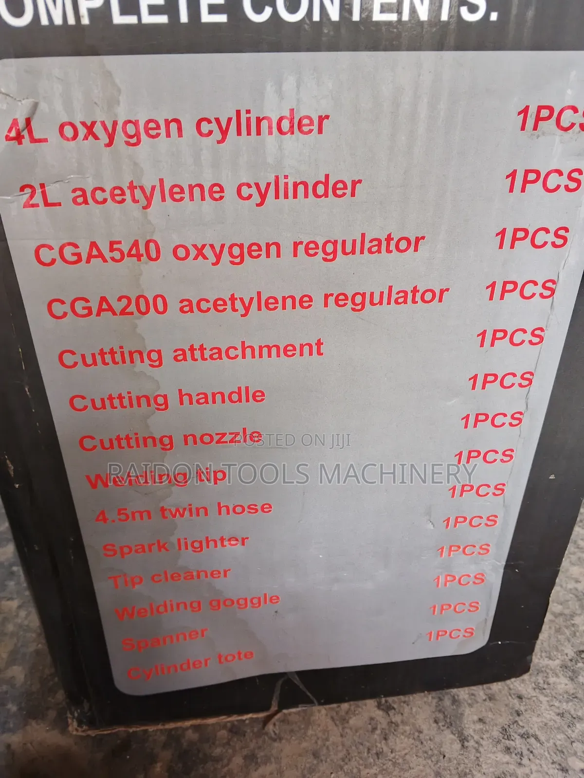 Oxygen and Acetylene Welding and Cutting Bottle