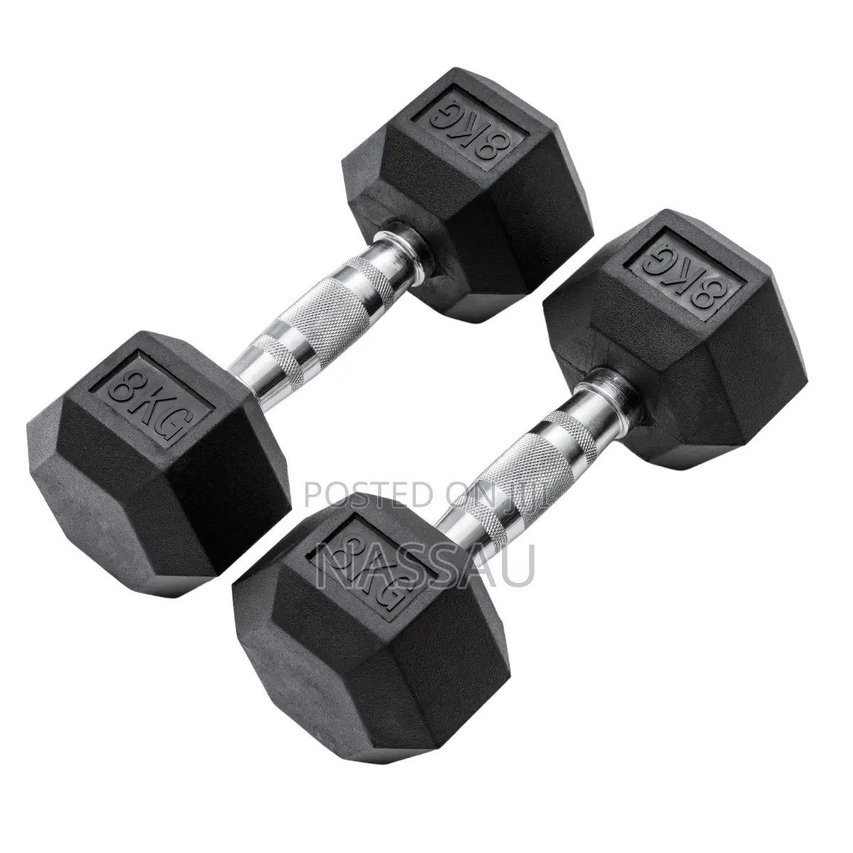 Pair Of Hex Commercial Dumbbell 8kg
