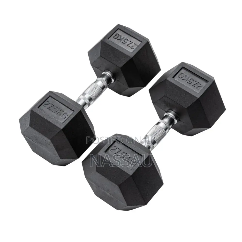 Pair of Hex Commercial Dumbbell 27.5kg