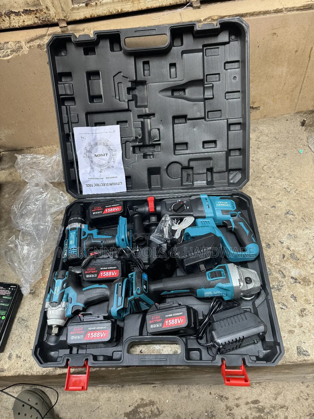 4in 1tools Box Drill X Hammer Drill X IMPACT Wrench X Grindr