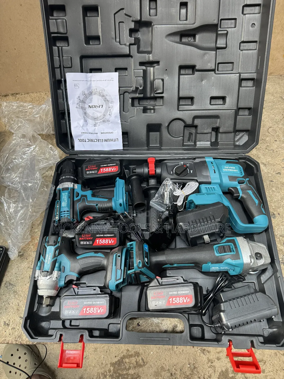 4in 1tools Box Drill X Hammer Drill X IMPACT Wrench X Grindr