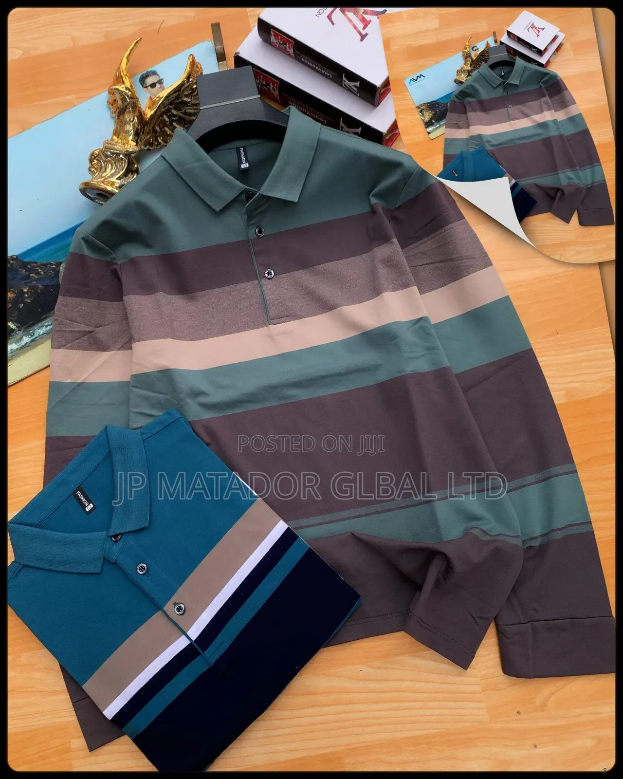 Men Long Sleeves Polo's! New