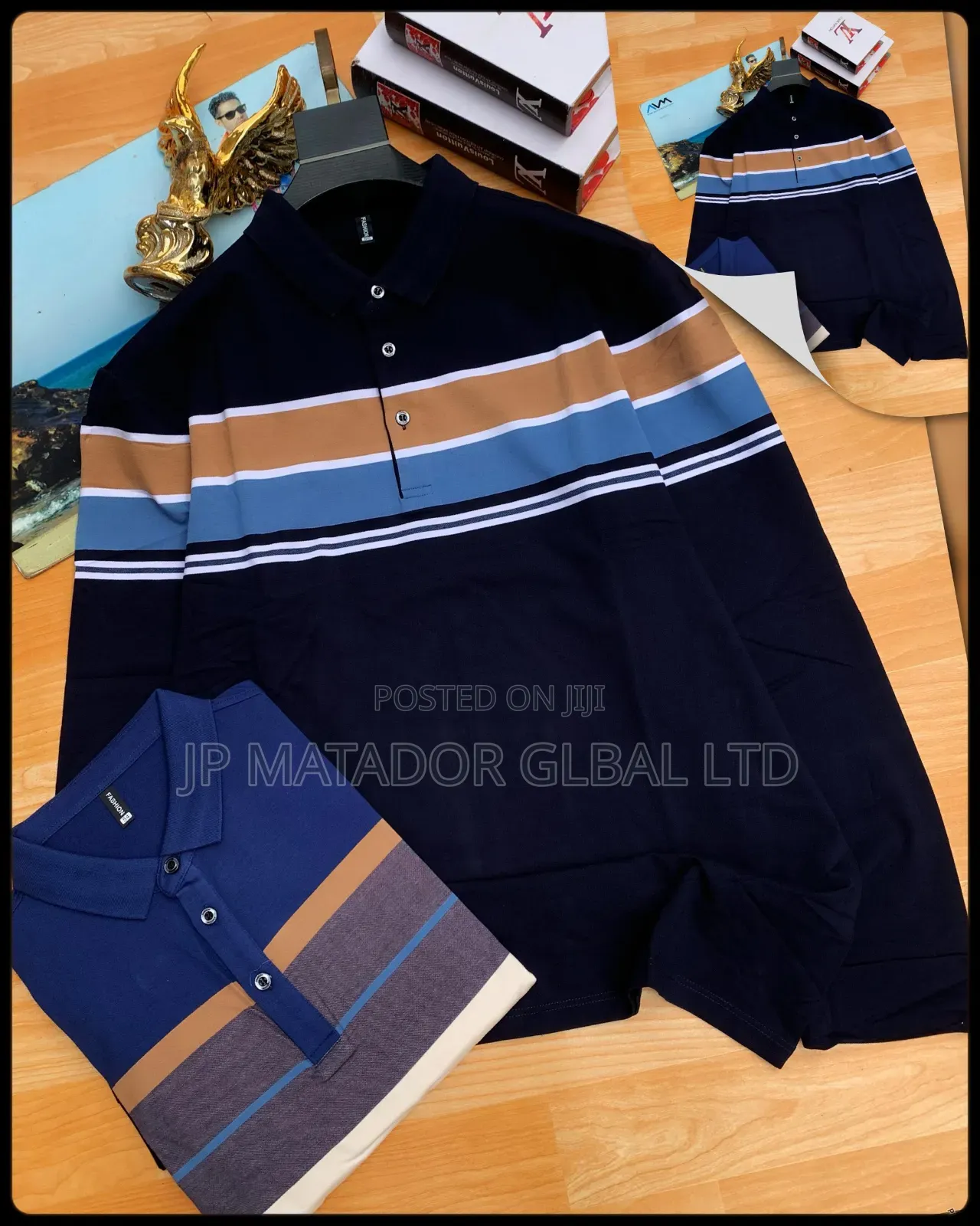 Men Long Sleeves Polo's! New