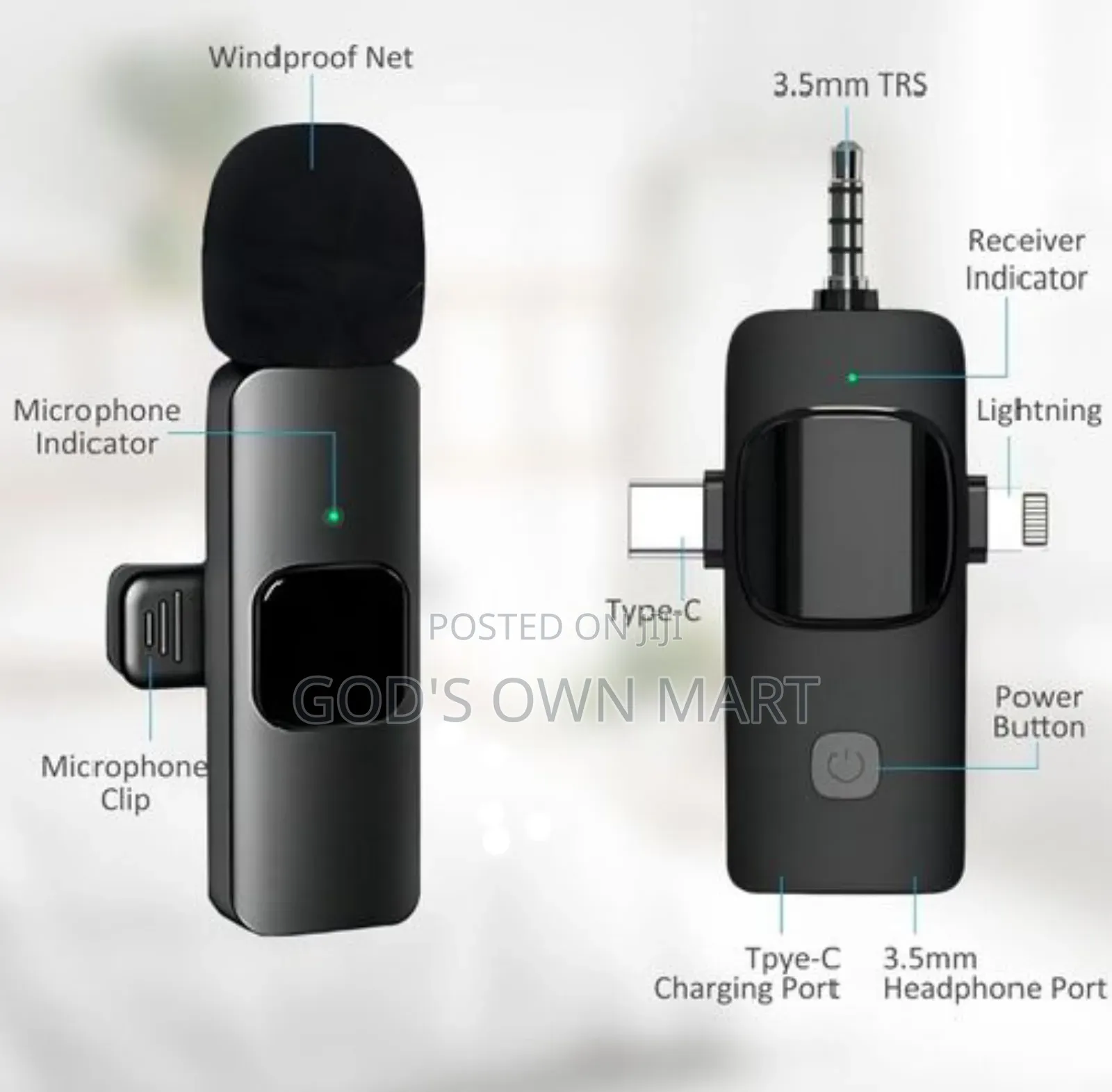 Body Mic For iPhone, Type C & Android