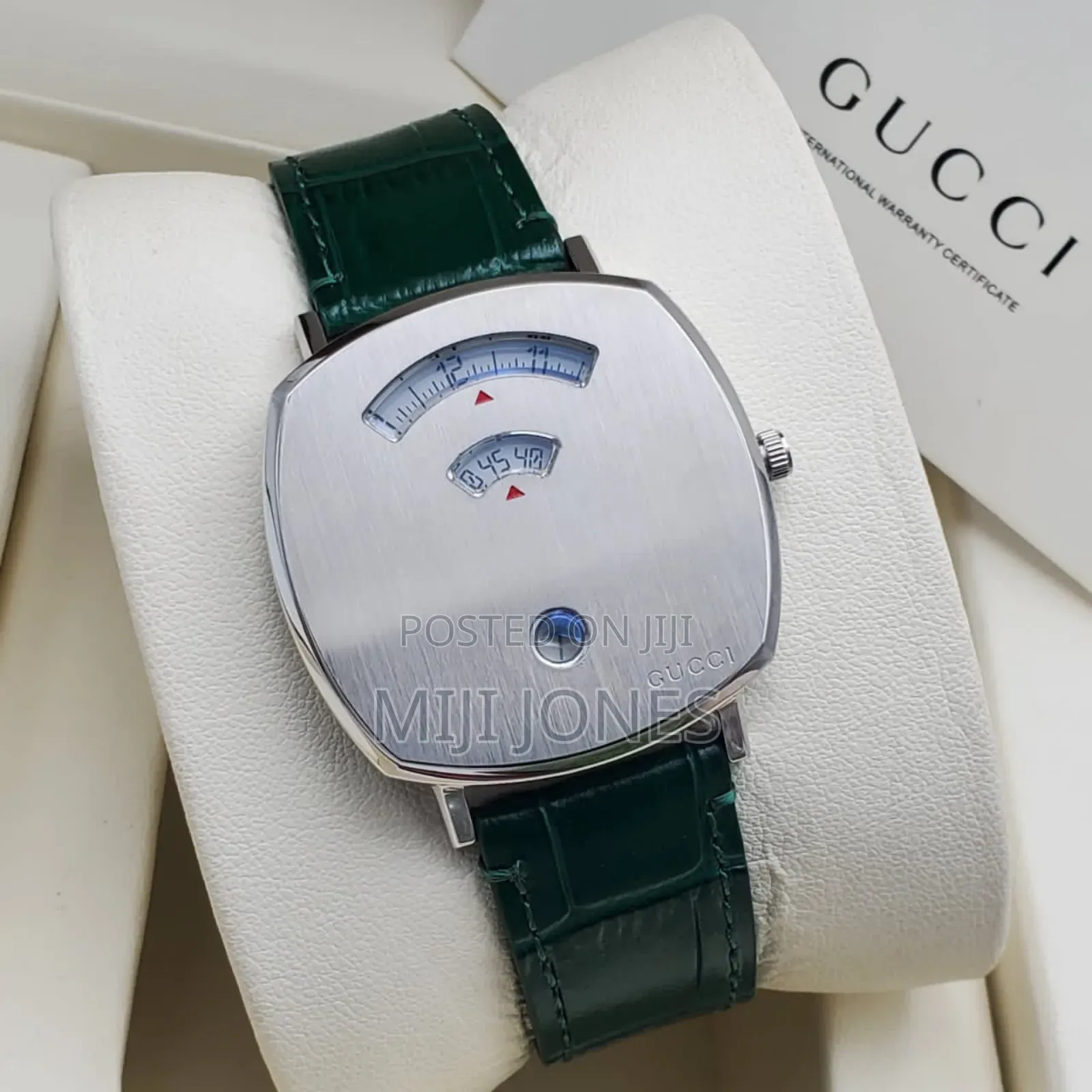 Gucci Unisex Green Leather Watches
