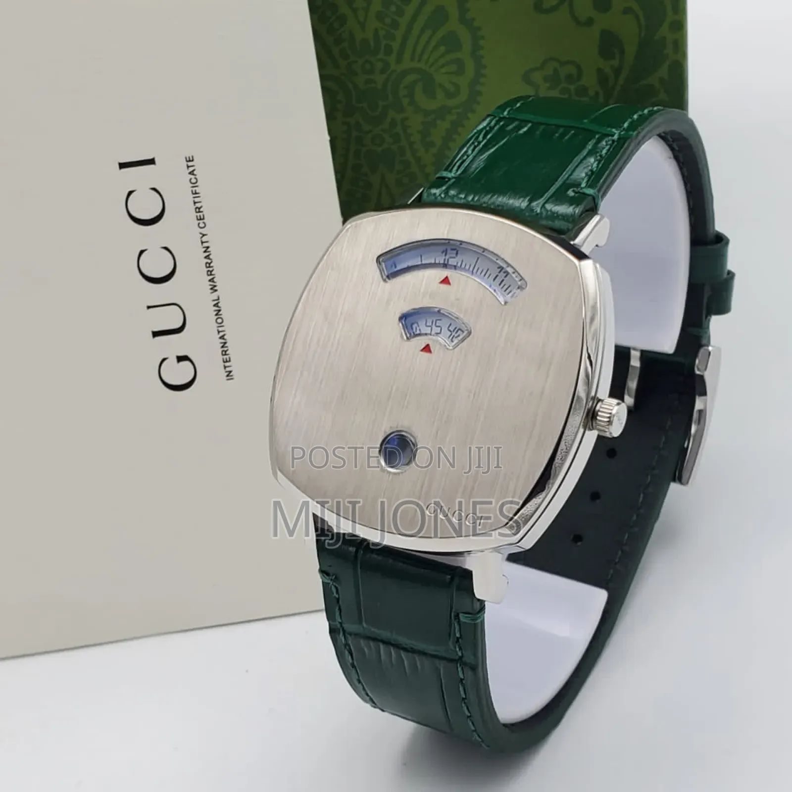 Gucci Unisex Green Leather Watches