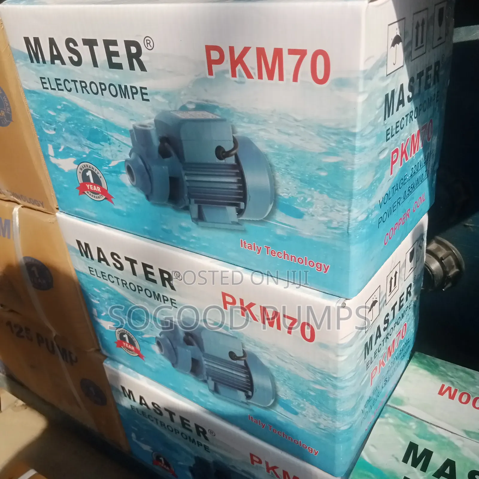Master Submersible Pump Type 0.55kw/0.75hp 220v 50z