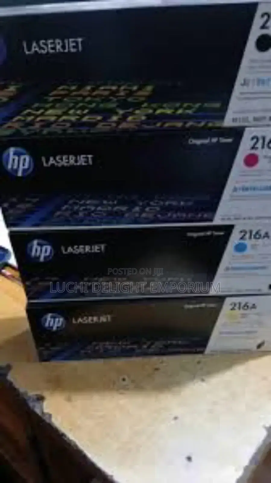 Original Hp 216a Toner Cartridge - Cyan, Yellow and Magenta