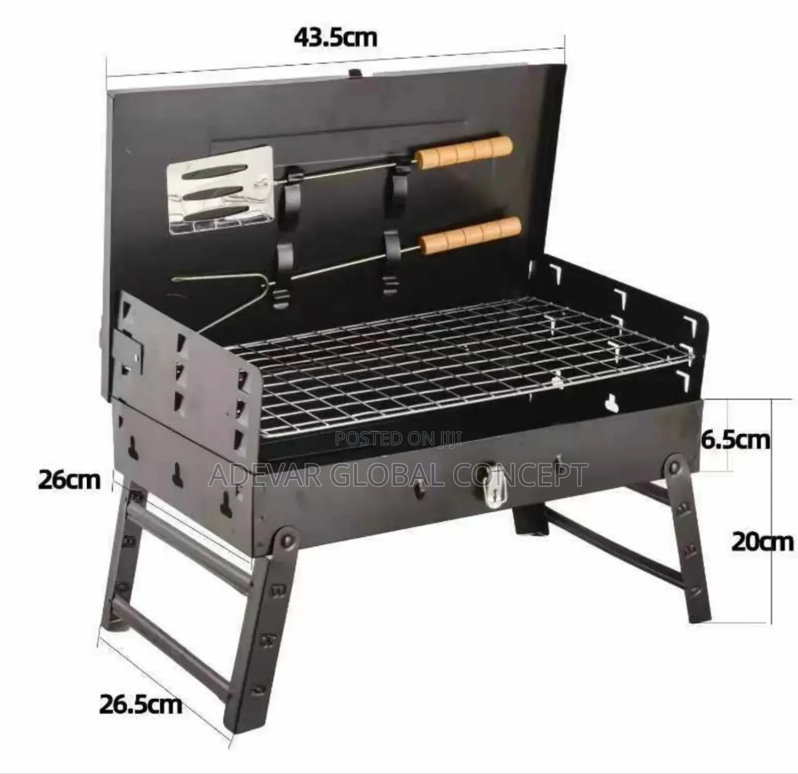 43.5cm Foldable Charcoal Grilling Barbecue Maker BBQ Grill