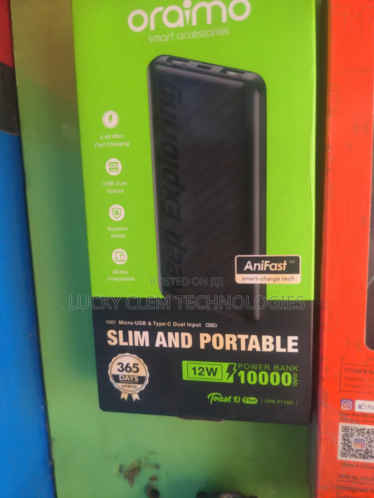 Oramio 10000mah POWER BANK