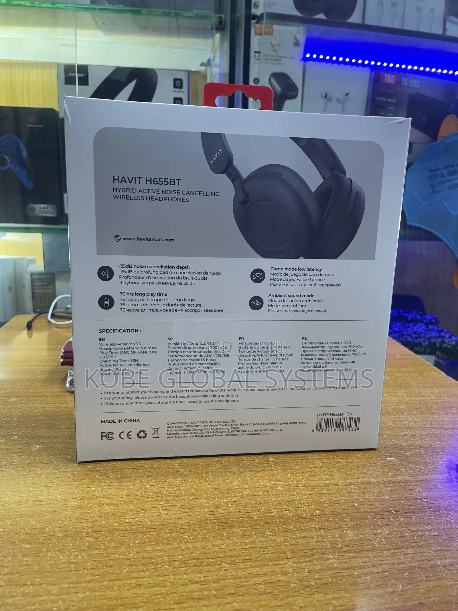 Havit H655BT Pro Hybrid ANC Bluetooth Headphone