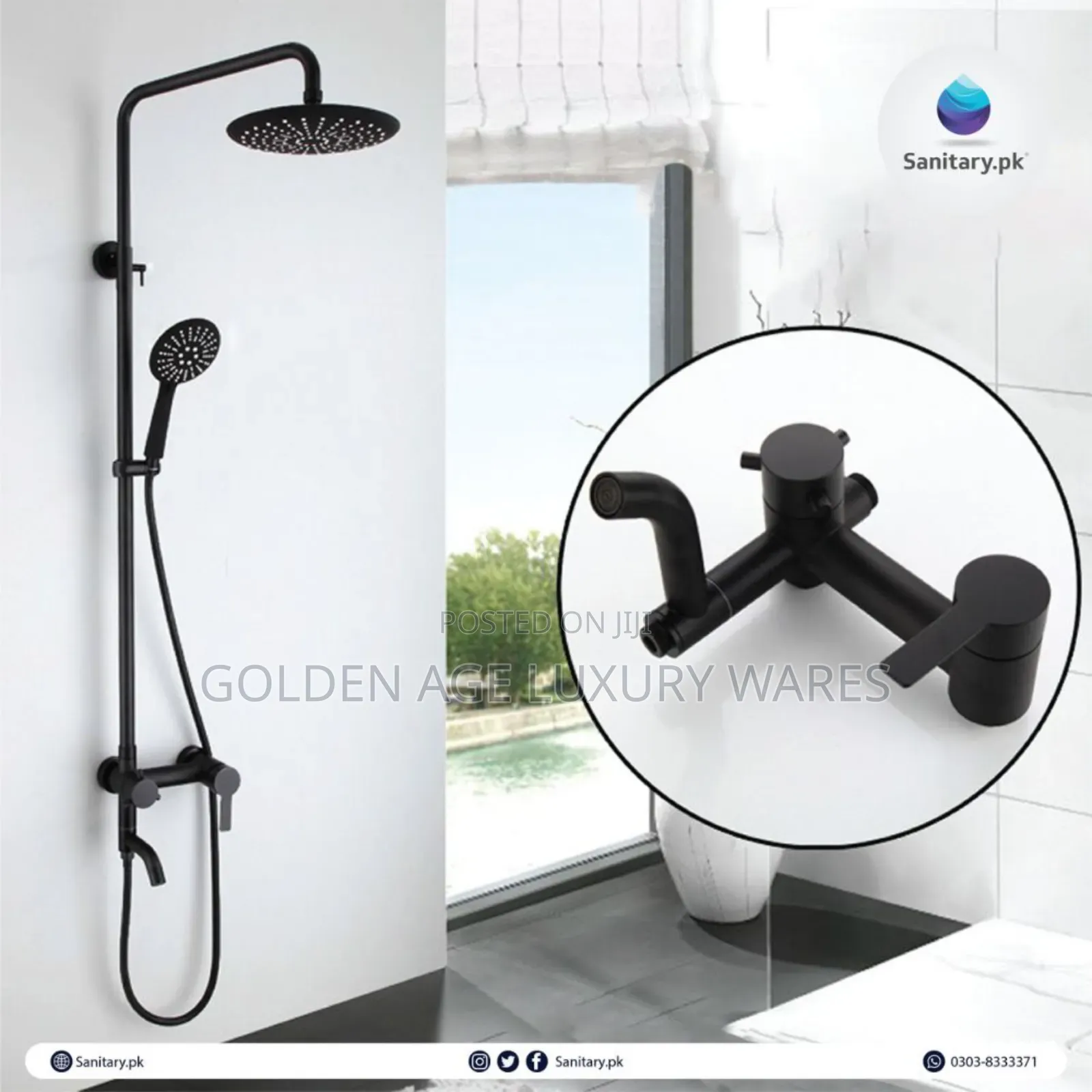Black 304 Shower