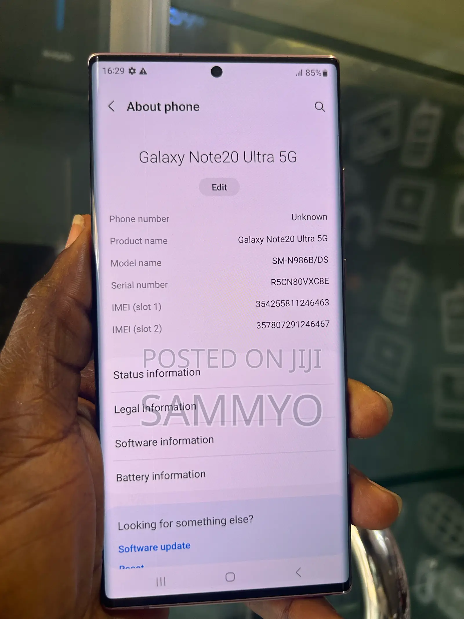 Samsung Galaxy Note 20 Ultra 5G 256 GB Gold