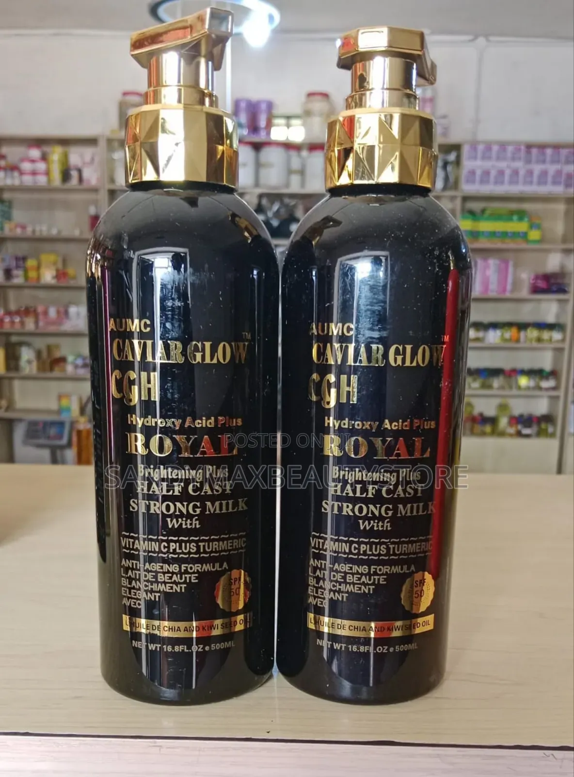 Caviar Glow Lotions( Orange and Black)
