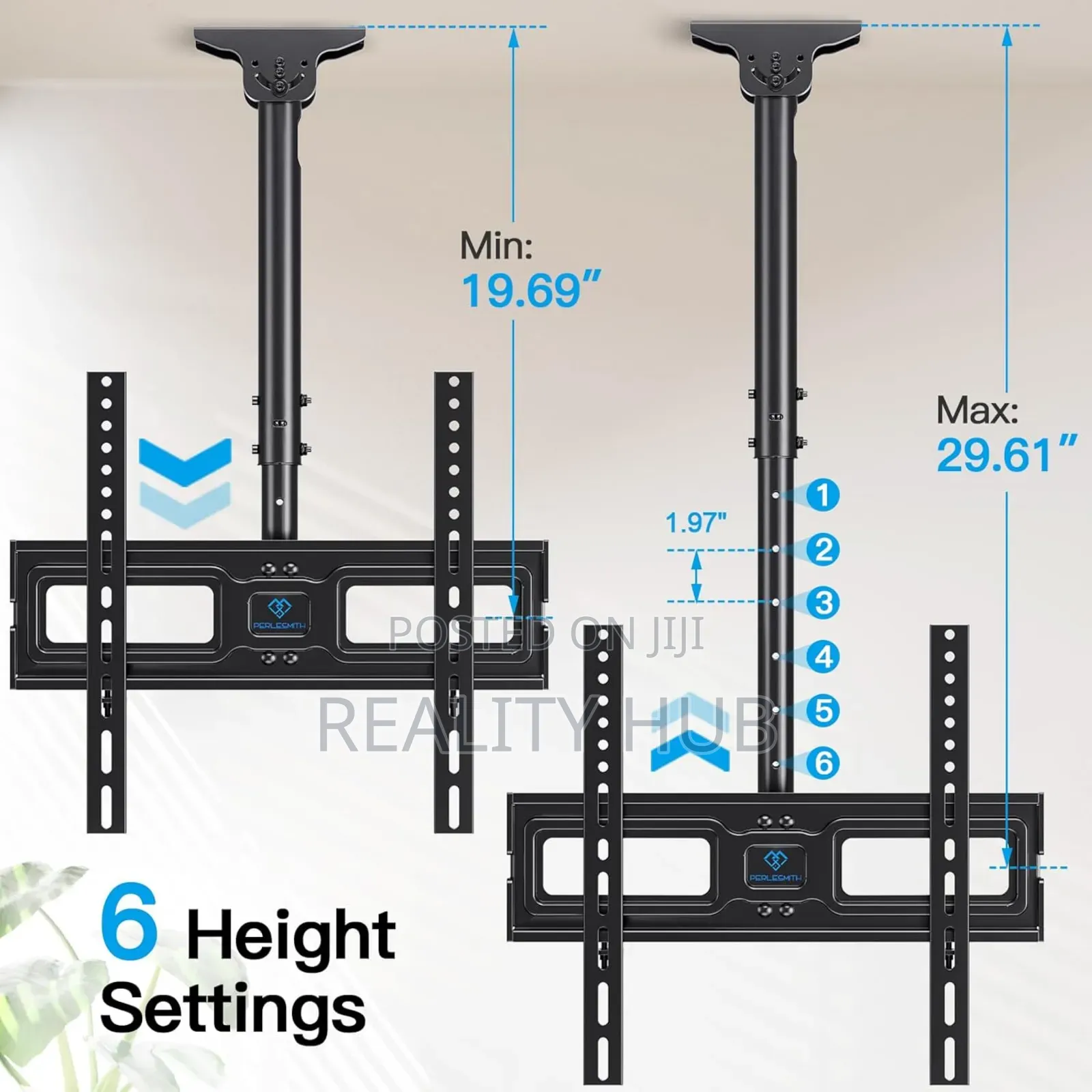 TV Ceiling Mount Full-Motion Universal Hanging Mount 32"-55"