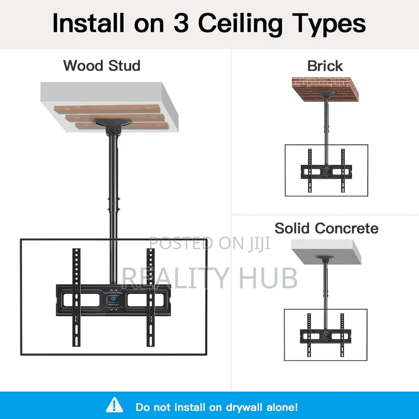 TV Ceiling Mount Full-Motion Universal Hanging Mount 32"-55"