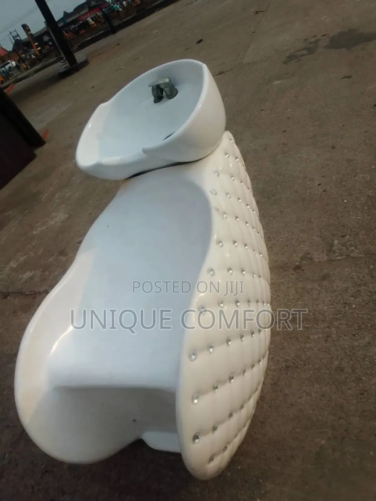 Imported Executive White Eggshaped Salon Wash Hair Basin