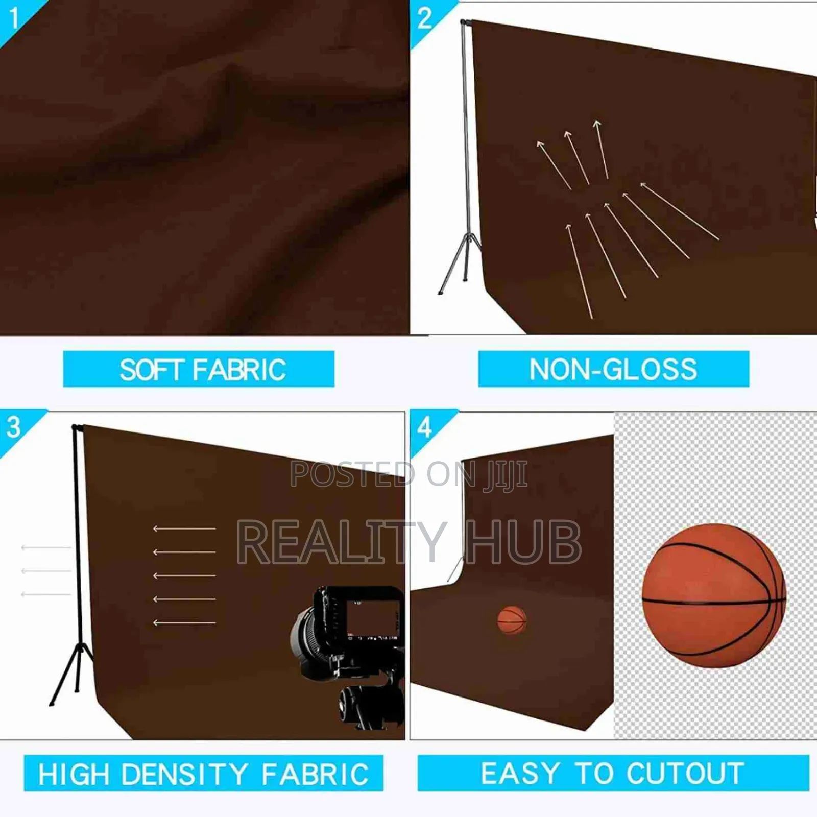 Brown Background Backdrop for Photography 5by 15