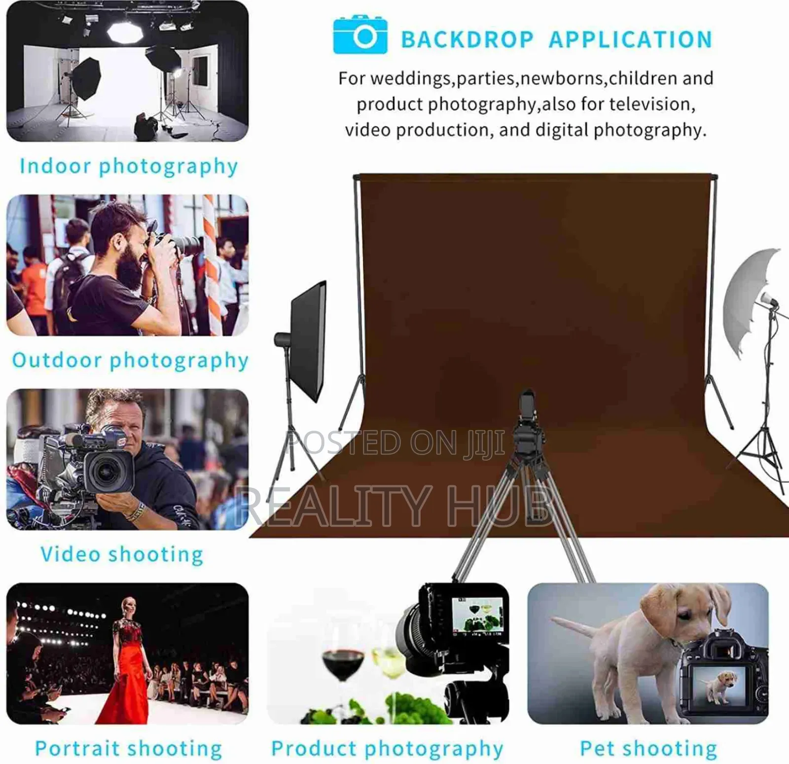 Brown Background Backdrop for Photography 5by 15