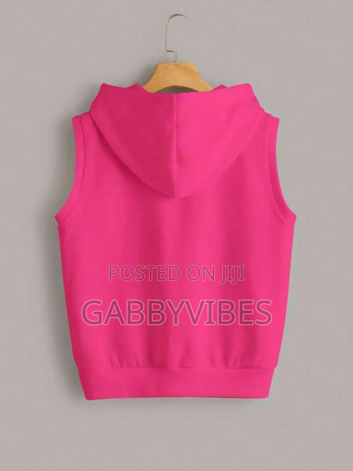 Sheins Ezwears Zip Up Armless Hoodie
