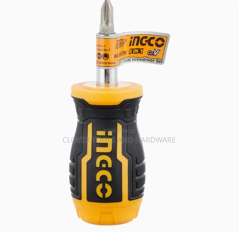 Ingco Super Select 8 In 1 Stubby Screwdriver Set AKISDS0708