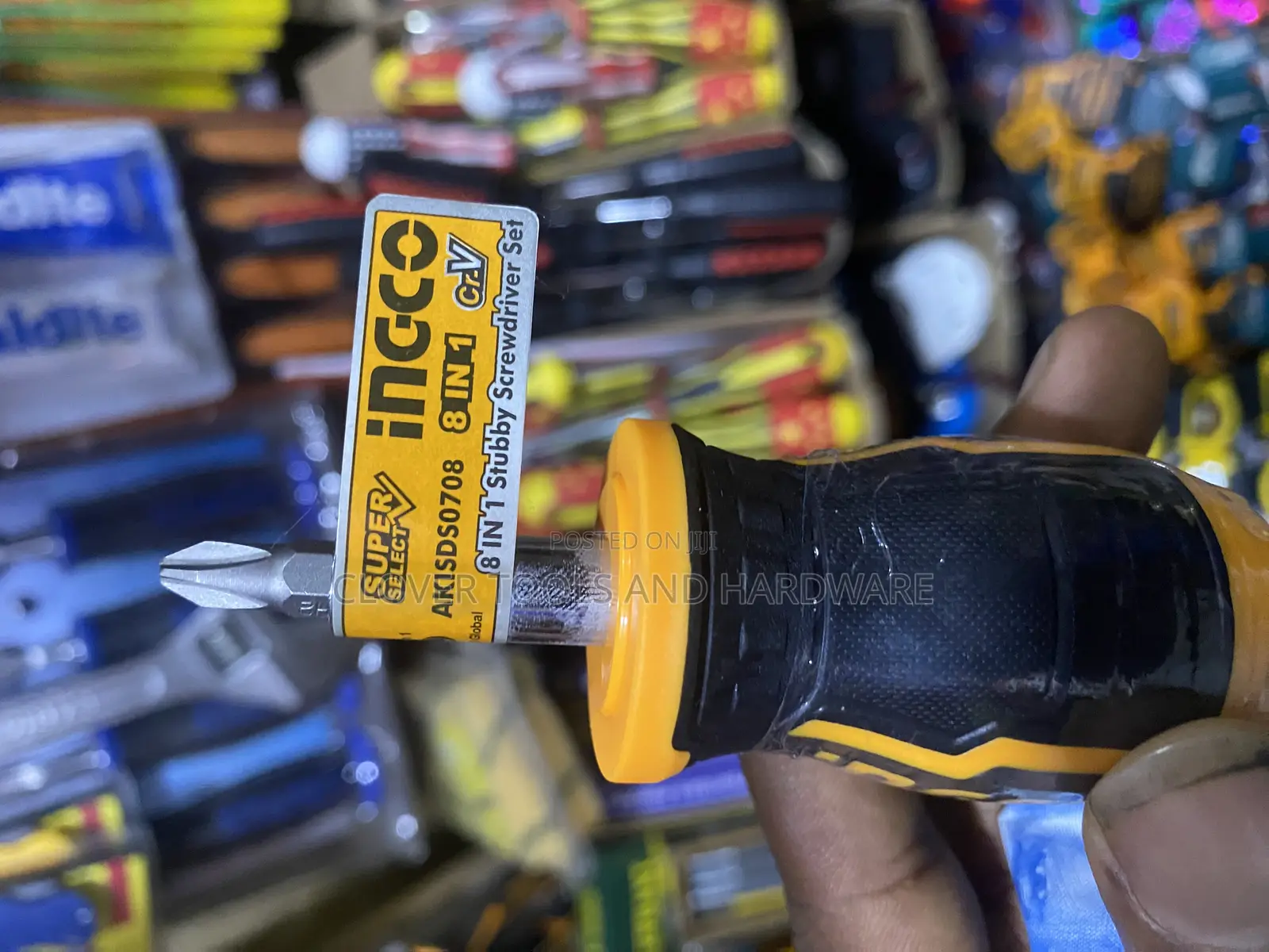 Ingco Super Select 8 In 1 Stubby Screwdriver Set AKISDS0708