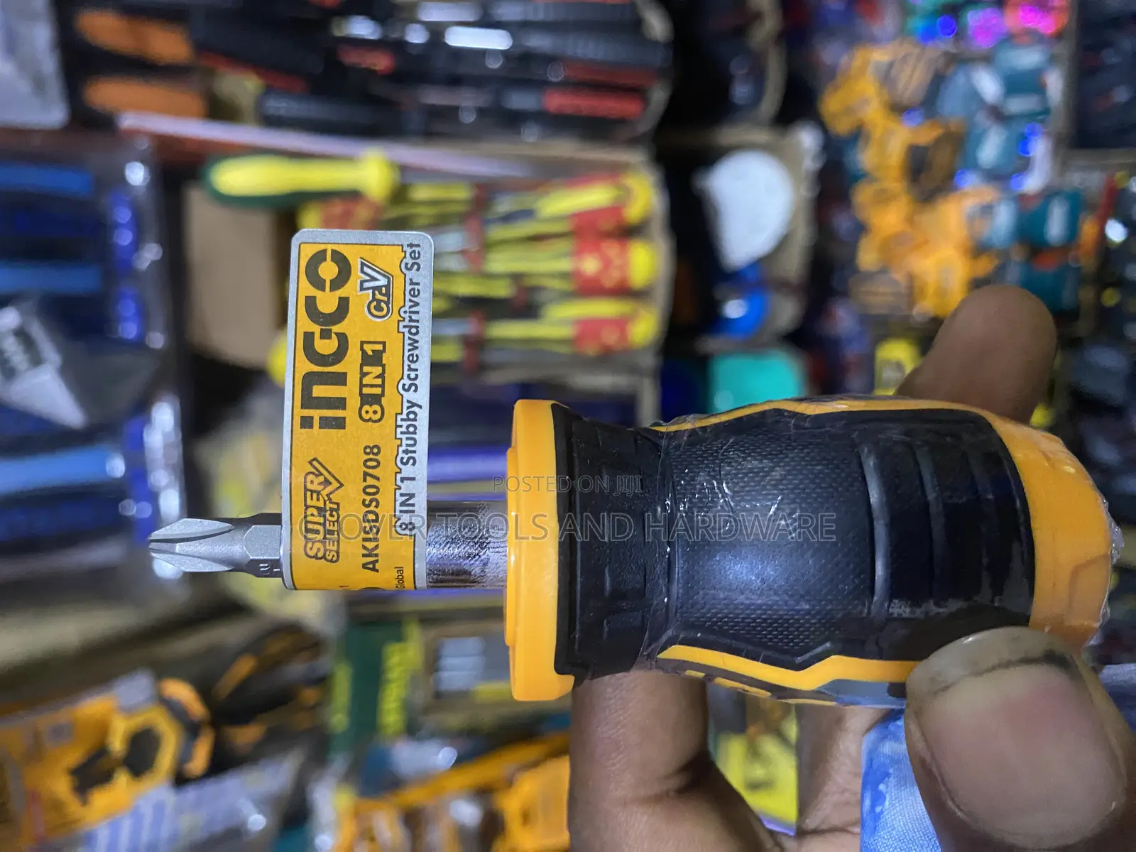Ingco Super Select 8 In 1 Stubby Screwdriver Set AKISDS0708