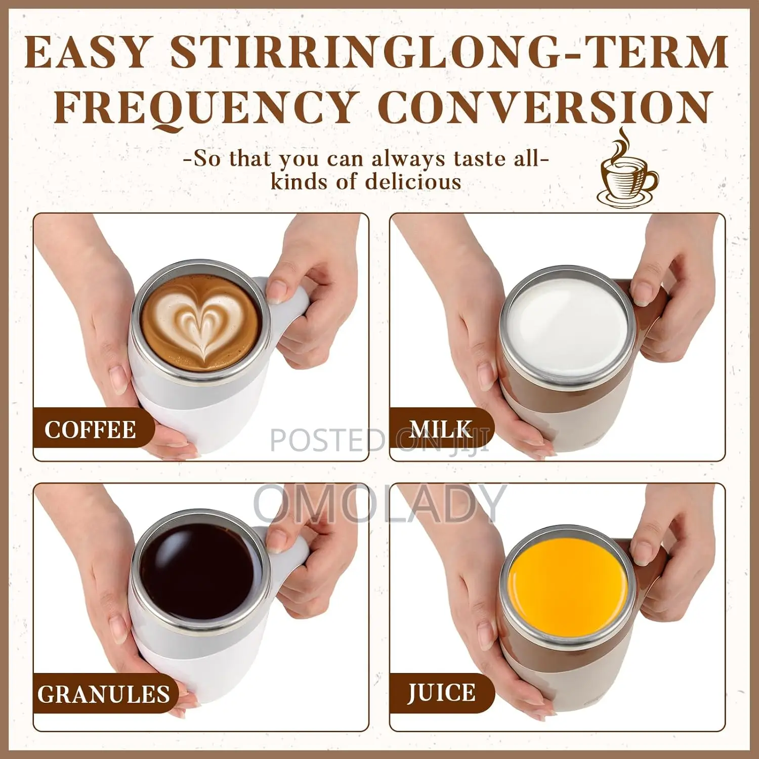 Auto Self Mixing Electric Coffee Mixing Cups