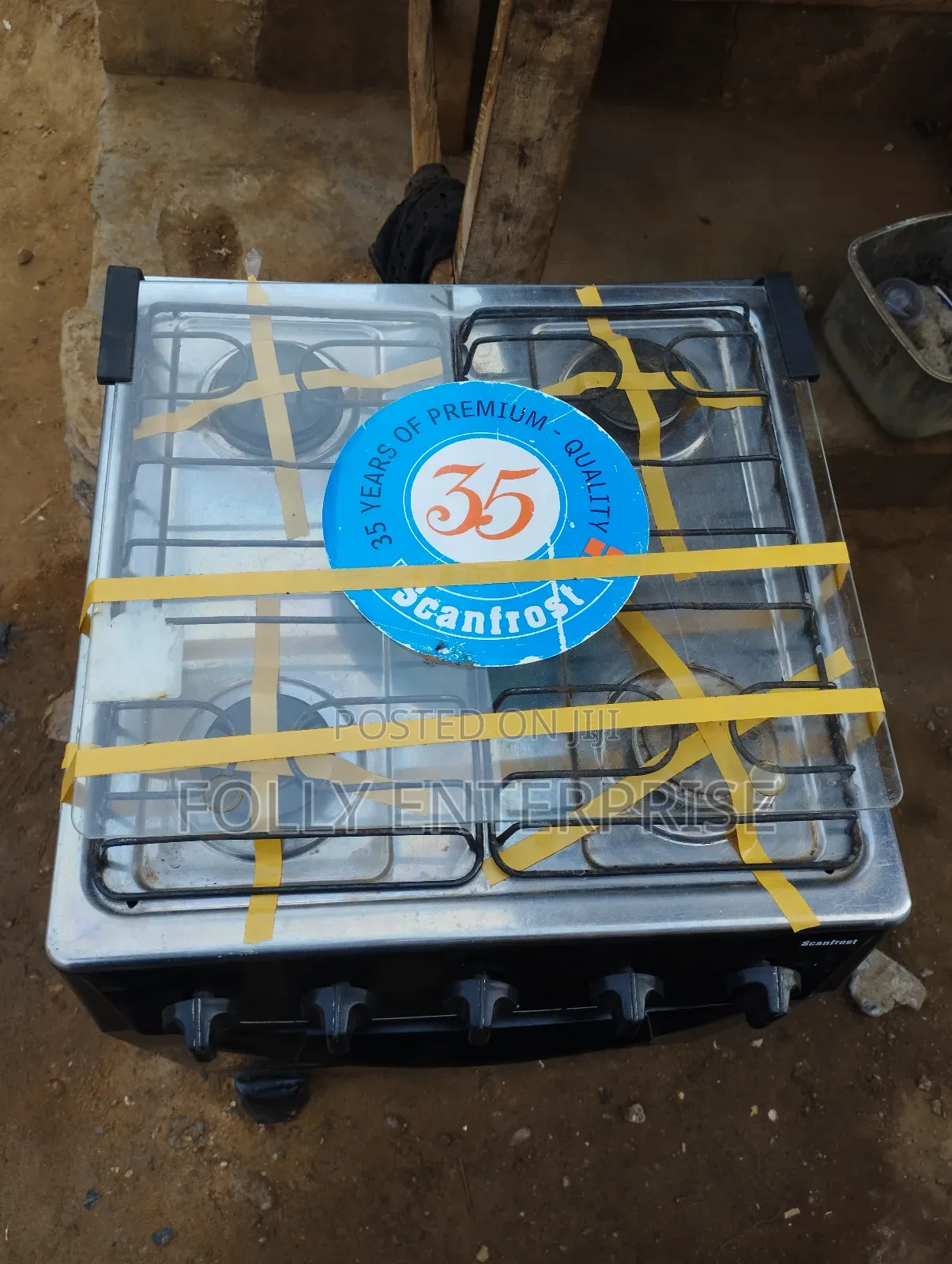 Sanfrost 50 by 50 Standing Gas Cooker With Oven and Grill